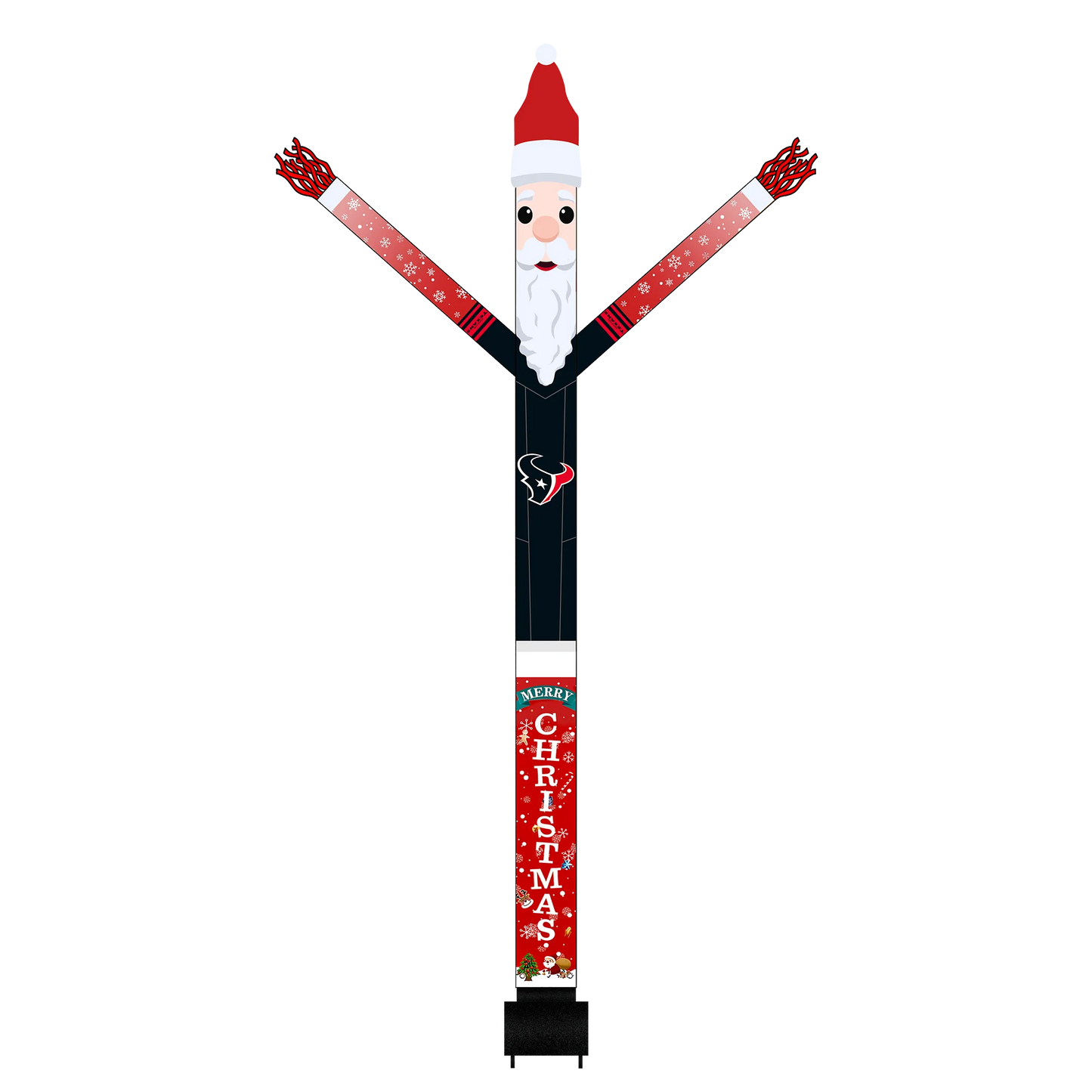 Houston Texans Inflatable Festive Christmas Sports Fan Sleeve
