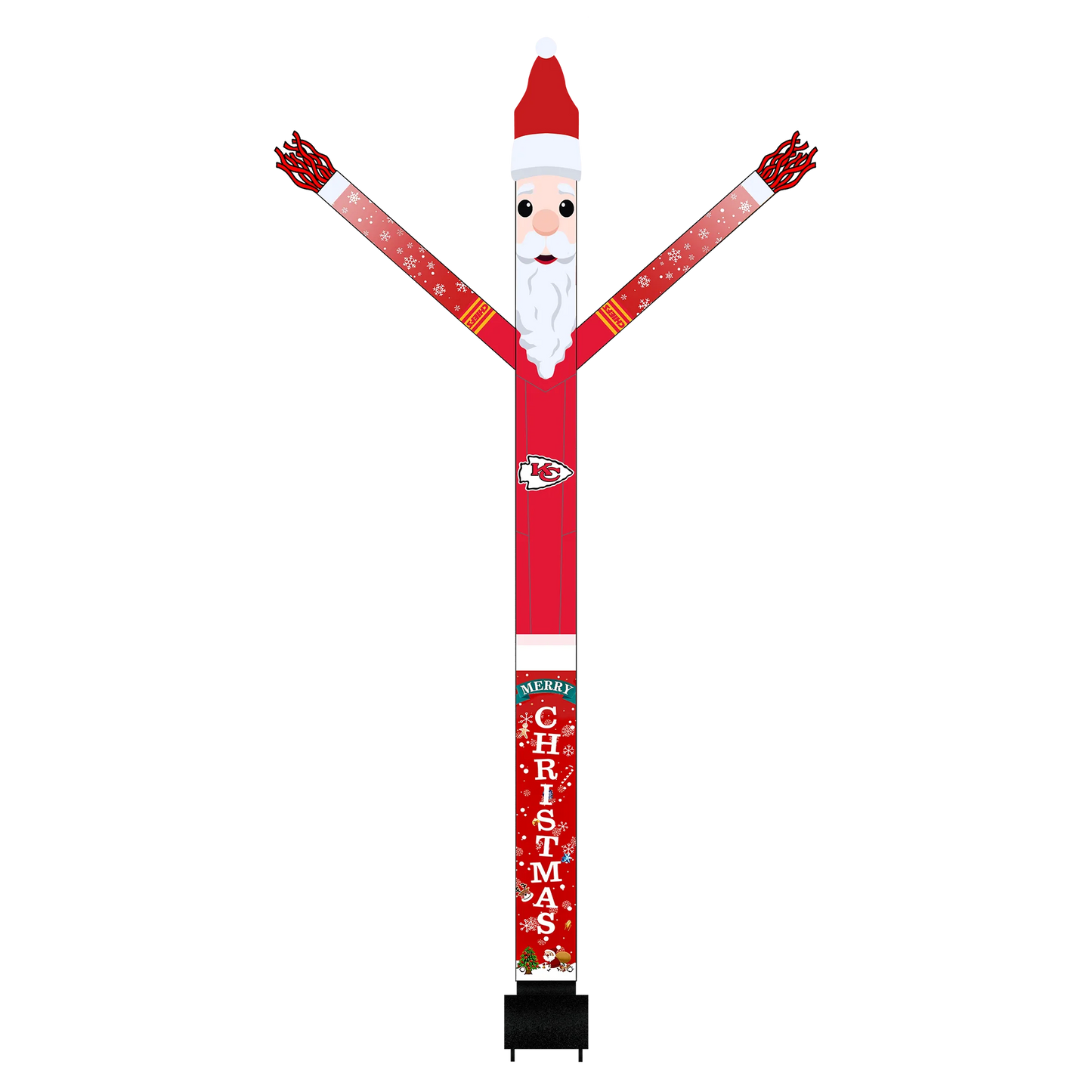Kansas City Chiefs Inflatable Festive Christmas Sports Fan Sleeve