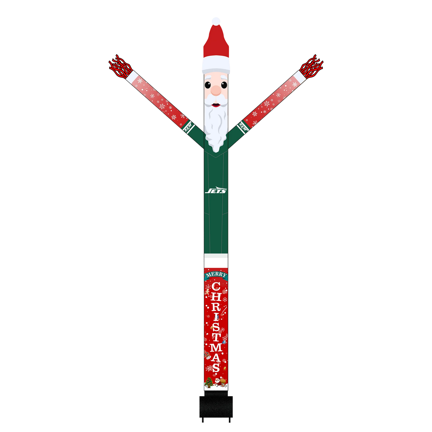 New York Jets Inflatable Festive Christmas Sports Fan Sleeve