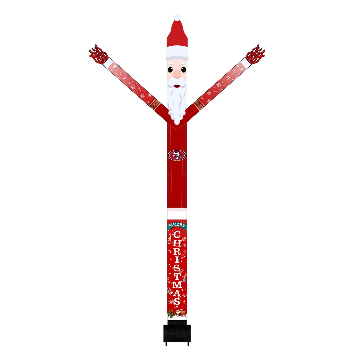 San Francisco 49ers Inflatable Festive Christmas Sports Fan Sleeve