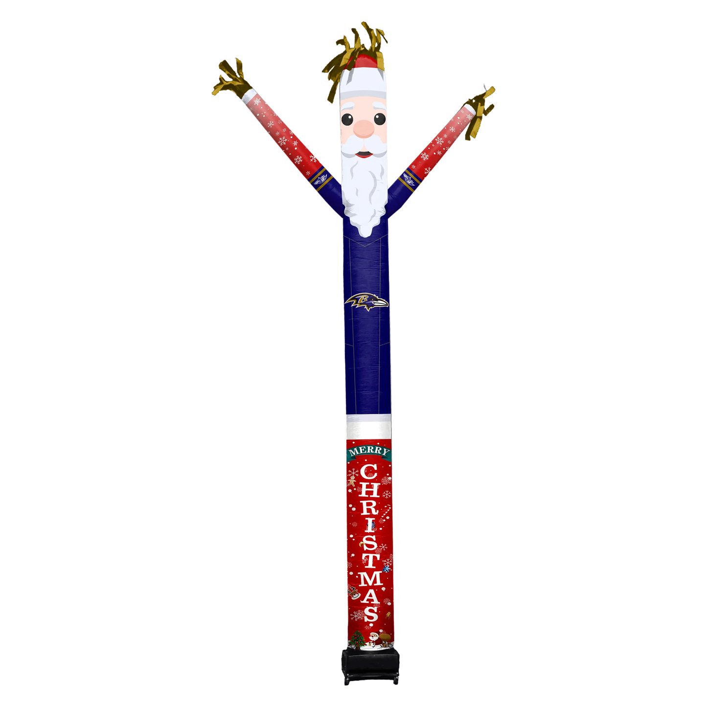 Baltimore Ravens Inflatable Festive Christmas Sports Fan Sleeve