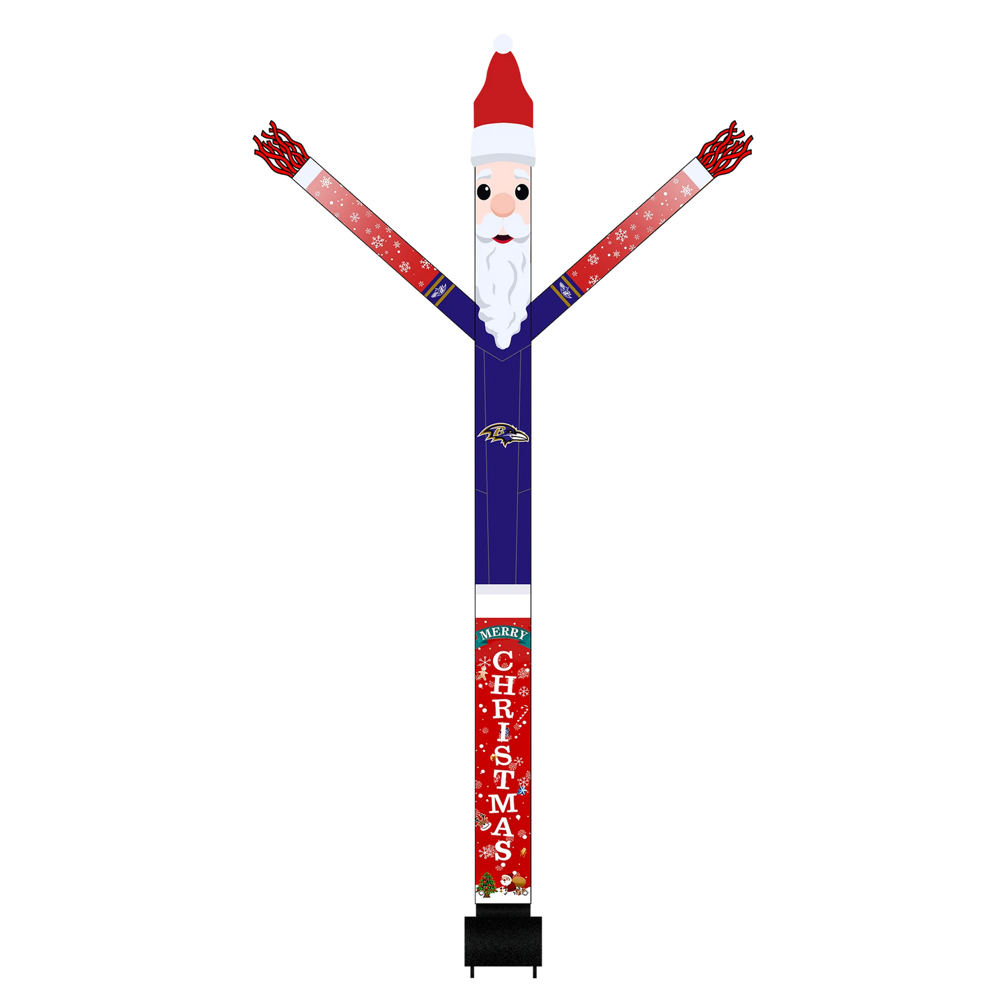 Baltimore Ravens Inflatable Festive Christmas Sports Fan Sleeve
