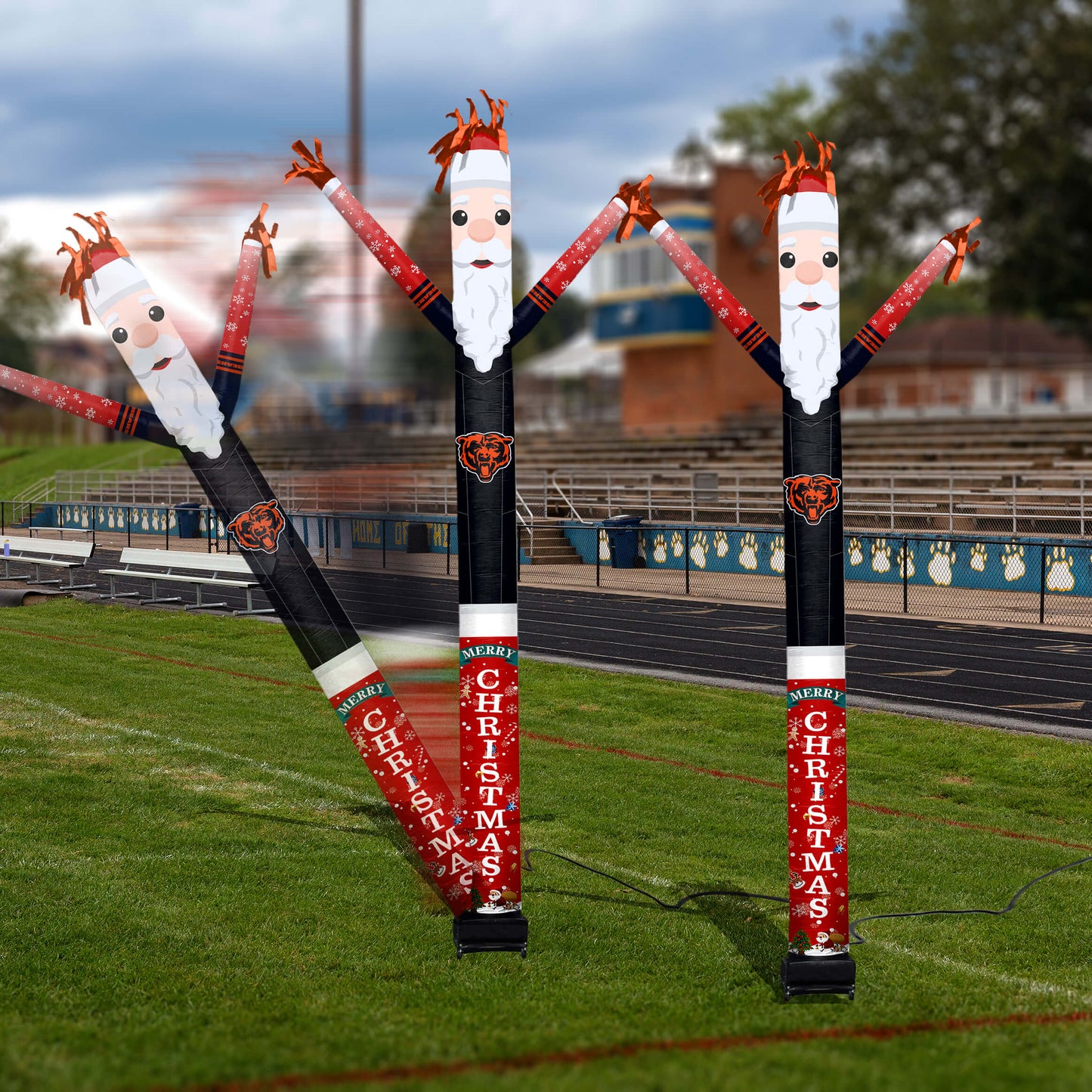 Chicago Bears Inflatable Festive Christmas Sports Fan Sleeve