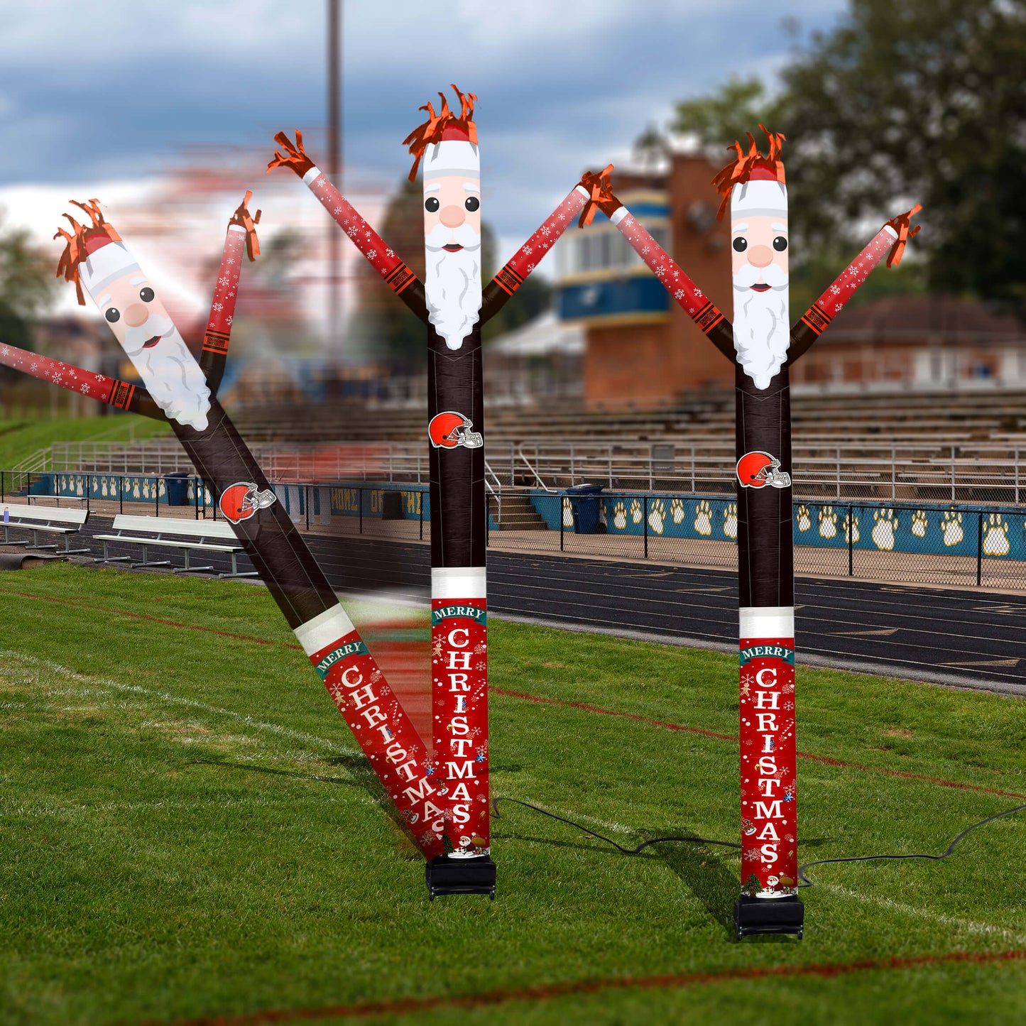 Cleveland Browns Inflatable Festive Christmas Sports Fan Sleeve