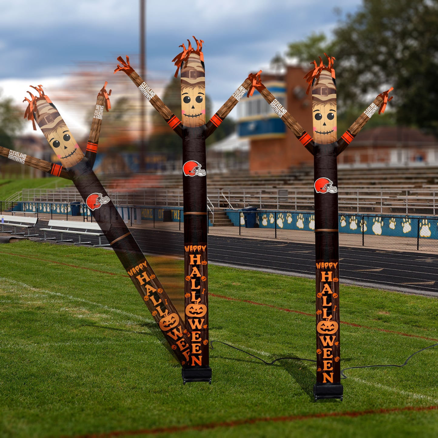 Cleveland Browns Inflatable Festive Halloween Sports Fan Sleeve