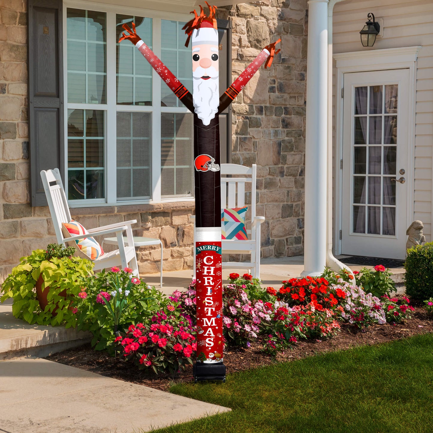 Cleveland Browns Inflatable Festive Christmas Sports Fan Sleeve