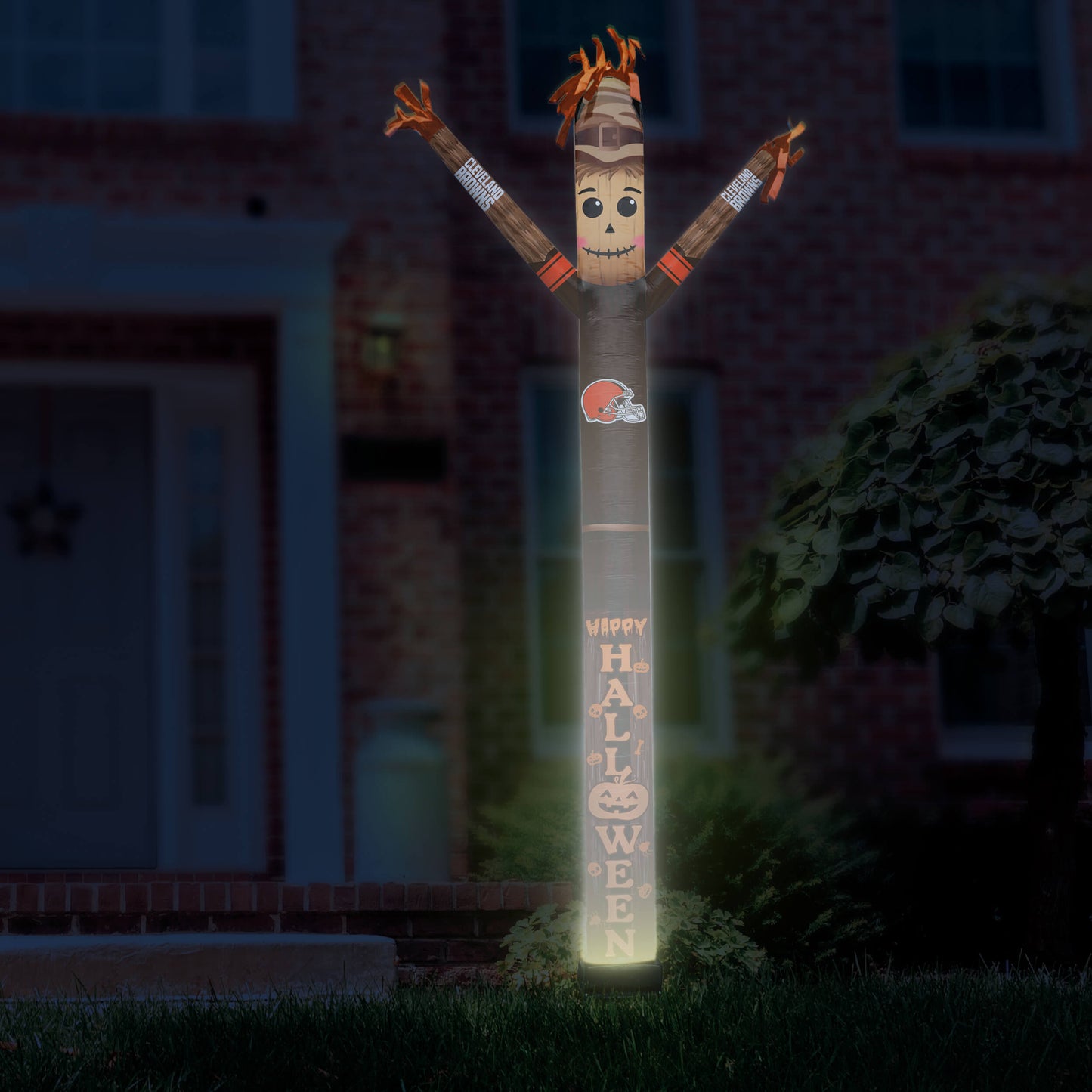 Cleveland Browns Inflatable Festive Halloween Sports Fan Sleeve
