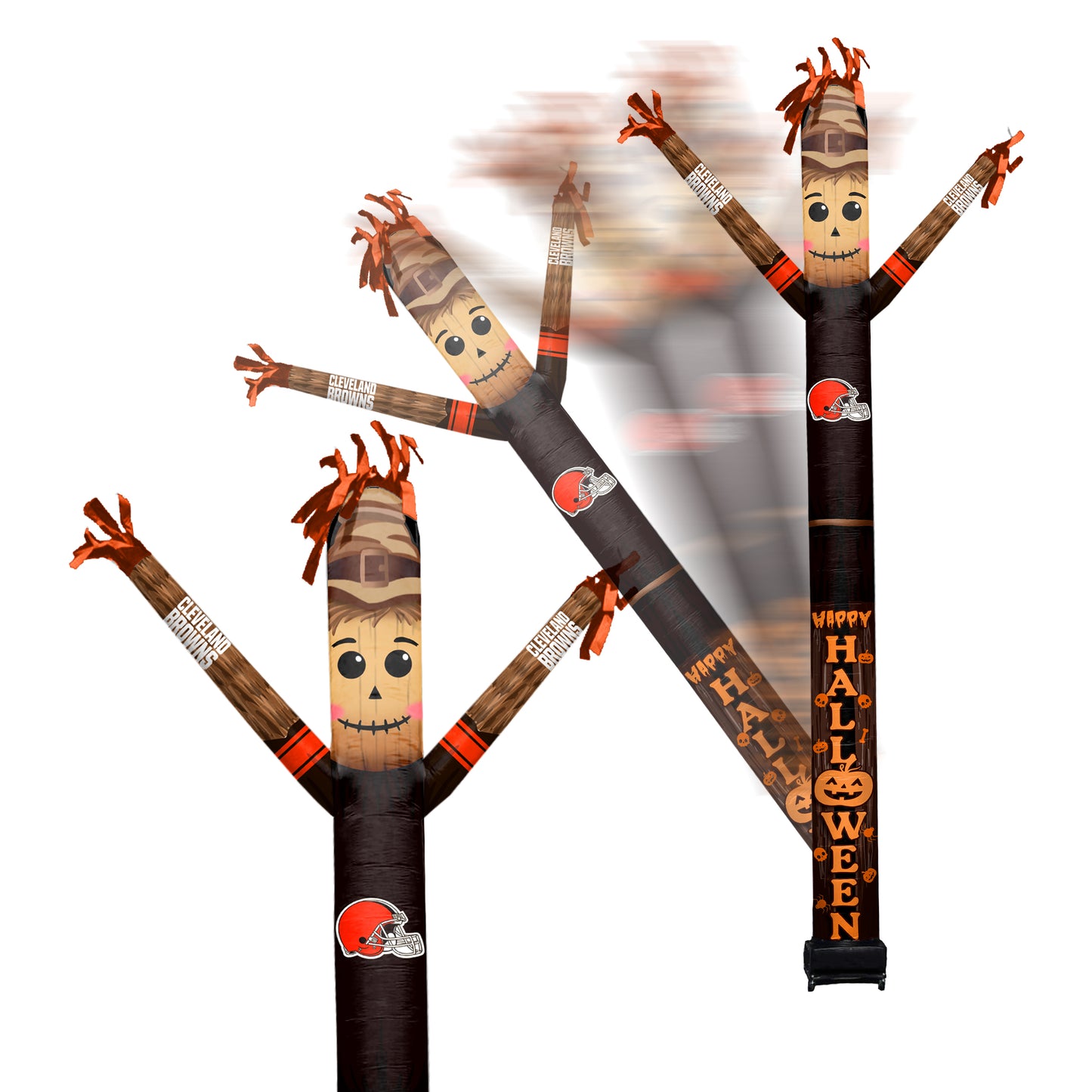 Cleveland Browns Inflatable Festive Halloween Sports Fan Sleeve