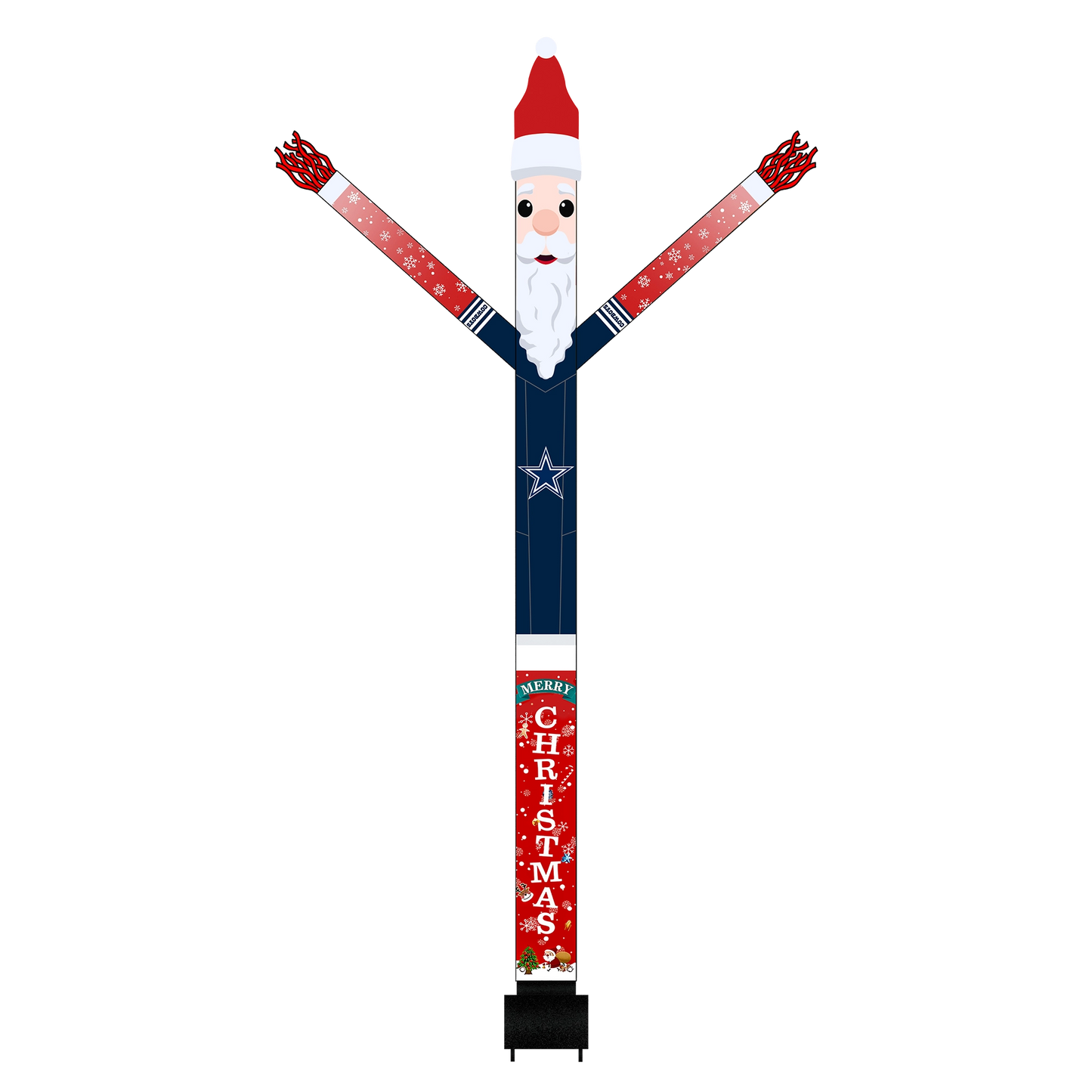 Dallas Cowboys Inflatable Festive Christmas Sports Fan Sleeve