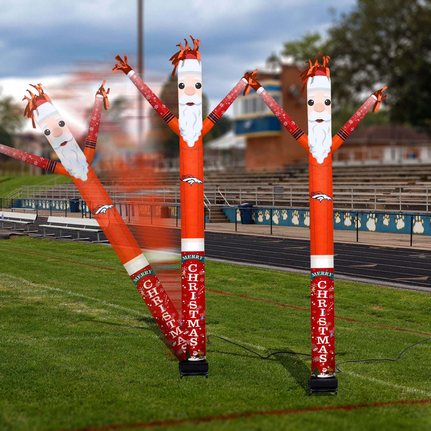 Denver Broncos Inflatable Festive Christmas Sports Fan Sleeve