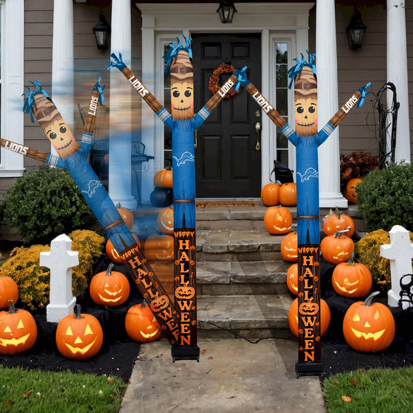 Detroit Lions Inflatable Festive Halloween Sports Fan Sleeve