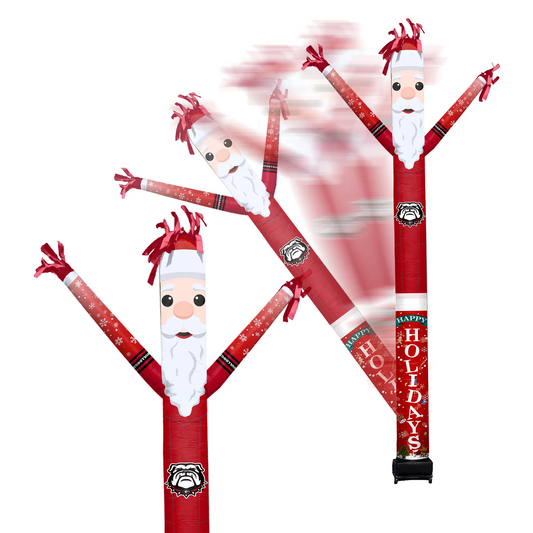 Georgia Bulldogs Inflatable Festive Christmas Sports Fan Sleeve