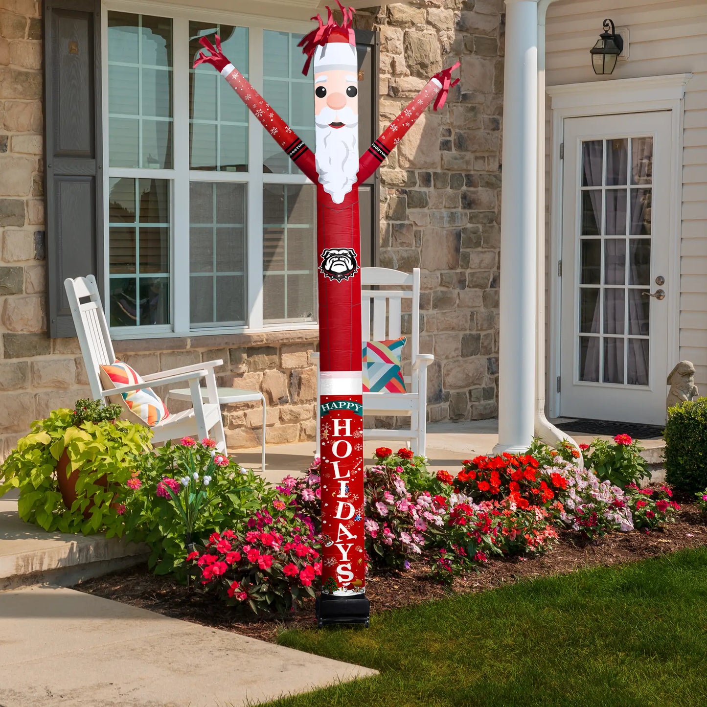 Georgia Bulldogs Inflatable Festive Christmas Sports Fan Sleeve