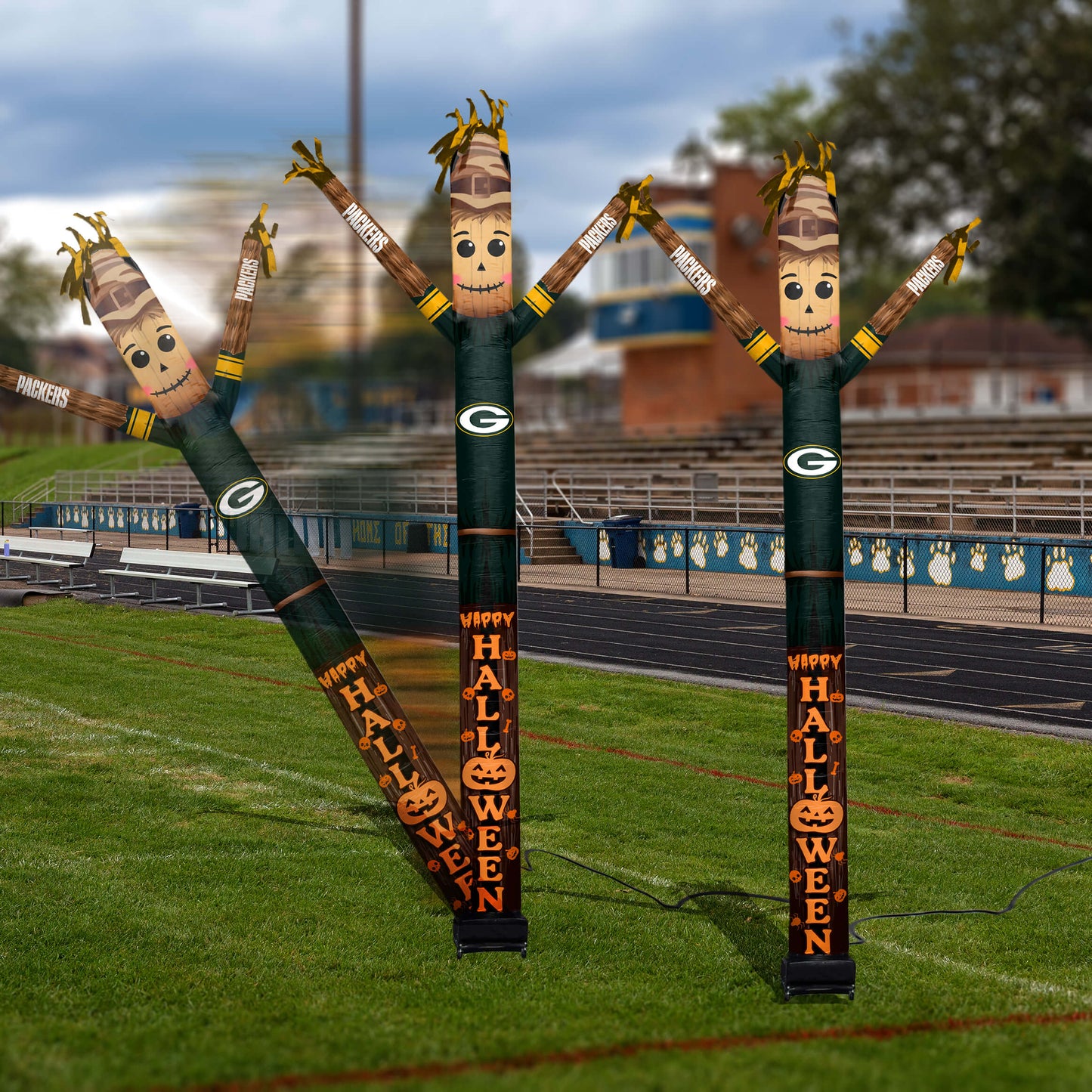 Green Bay Packers Inflatable Festive Halloween Sports Fan Sleeve