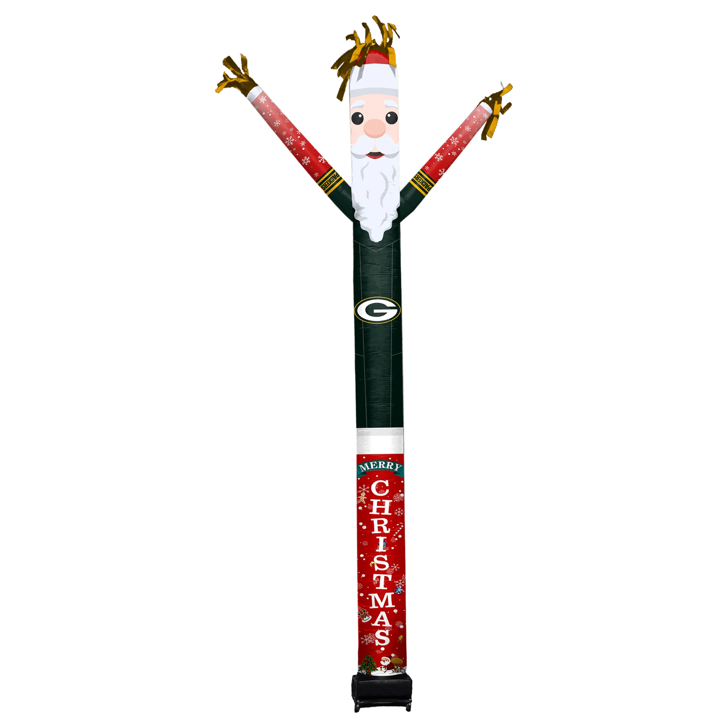 Green Bay Packers Inflatable Festive Christmas Sports Fan Sleeve
