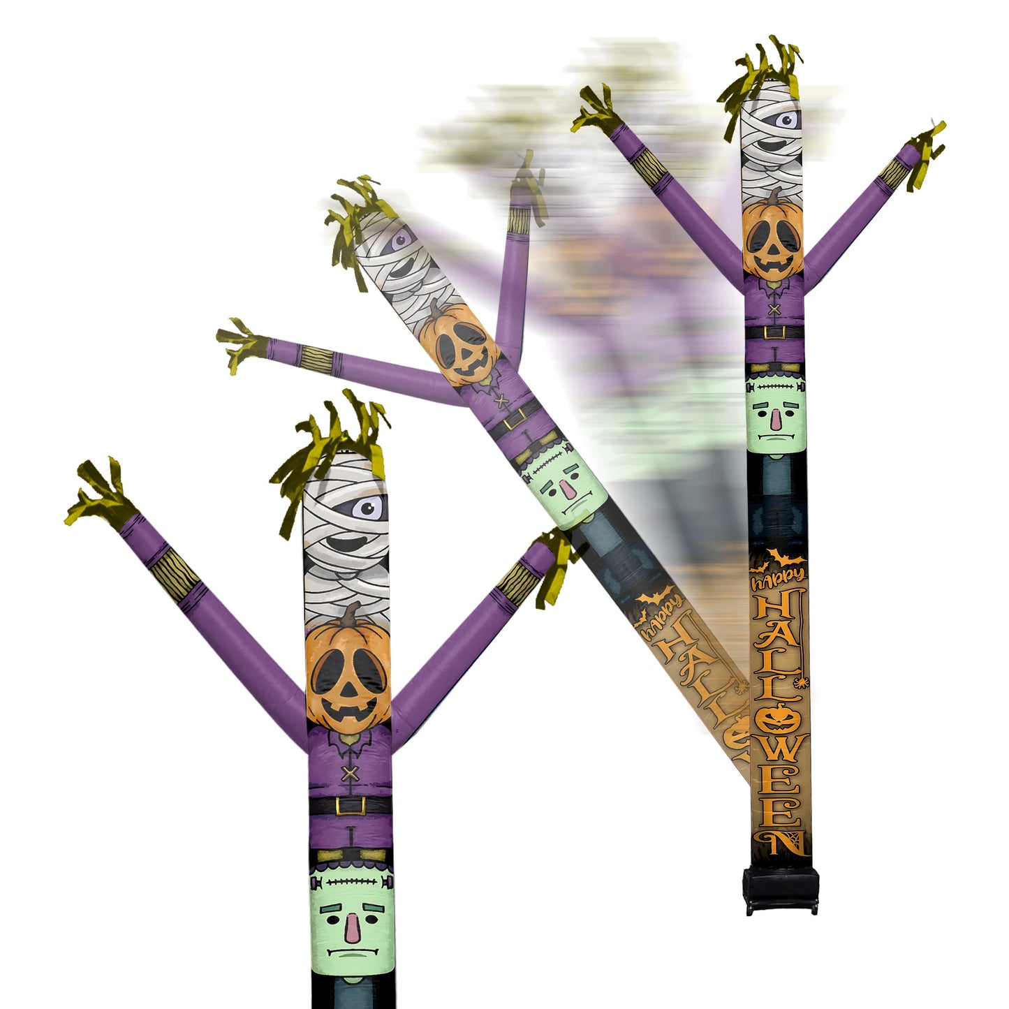 Halloween Monster Friends Inflatable Festive Fanz Sleeve