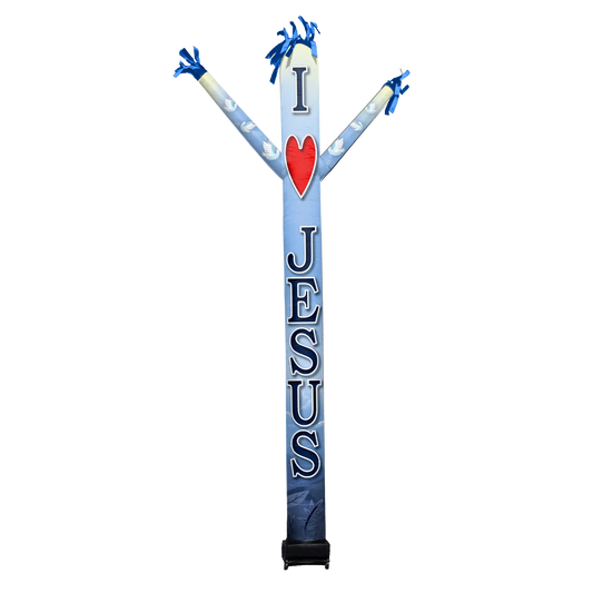 I Love Jesus Inflatable Festive Fanz Sleeve