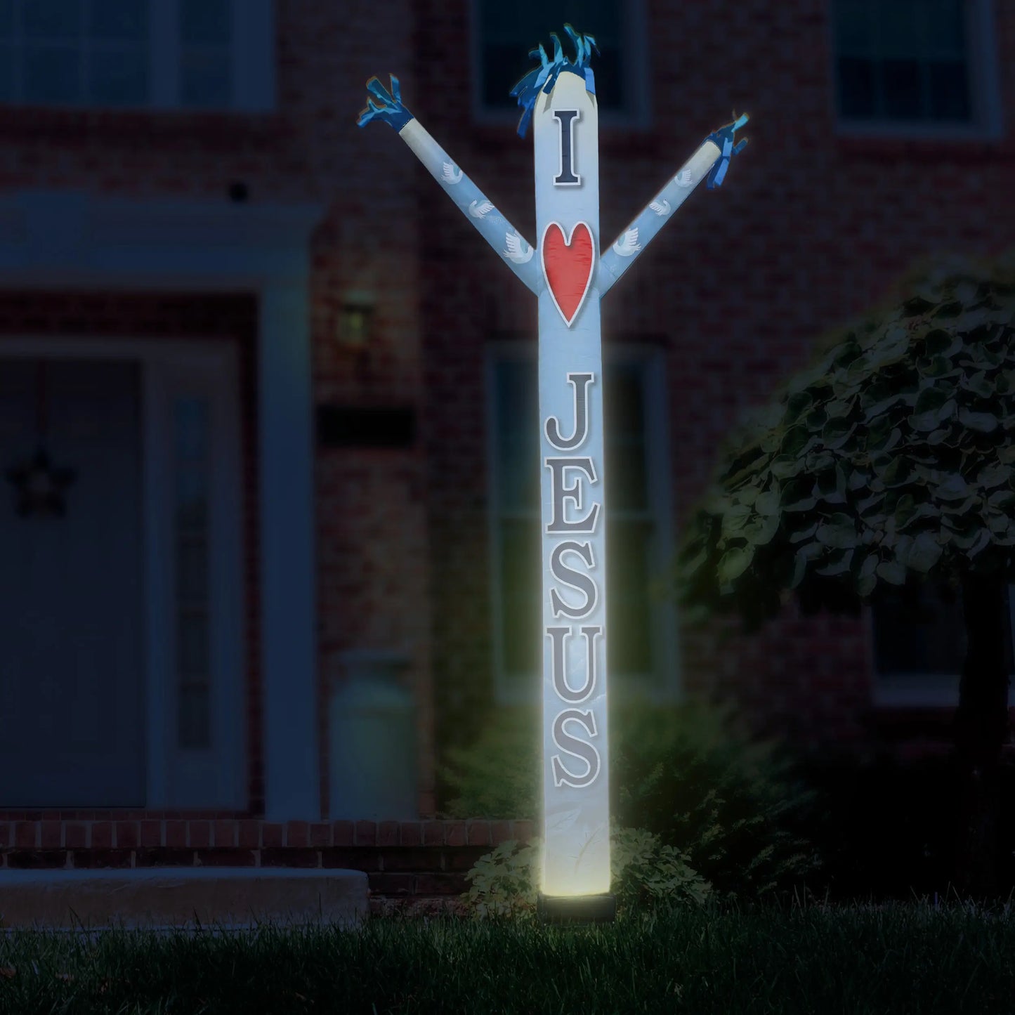I Love Jesus Inflatable Festive Fanz Sleeve
