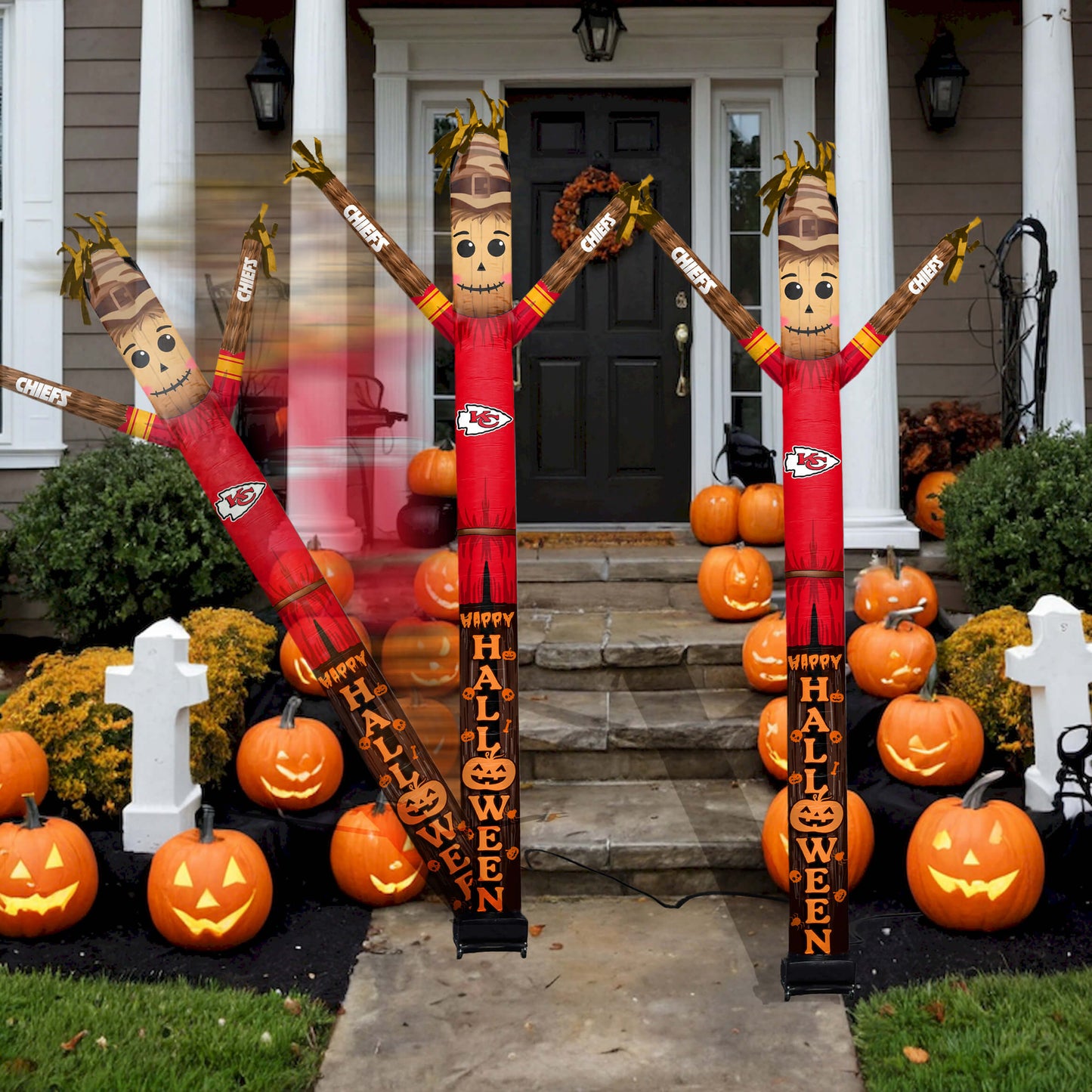 Kansas City Chiefs Inflatable Festive Halloween Sports Fan Sleeve