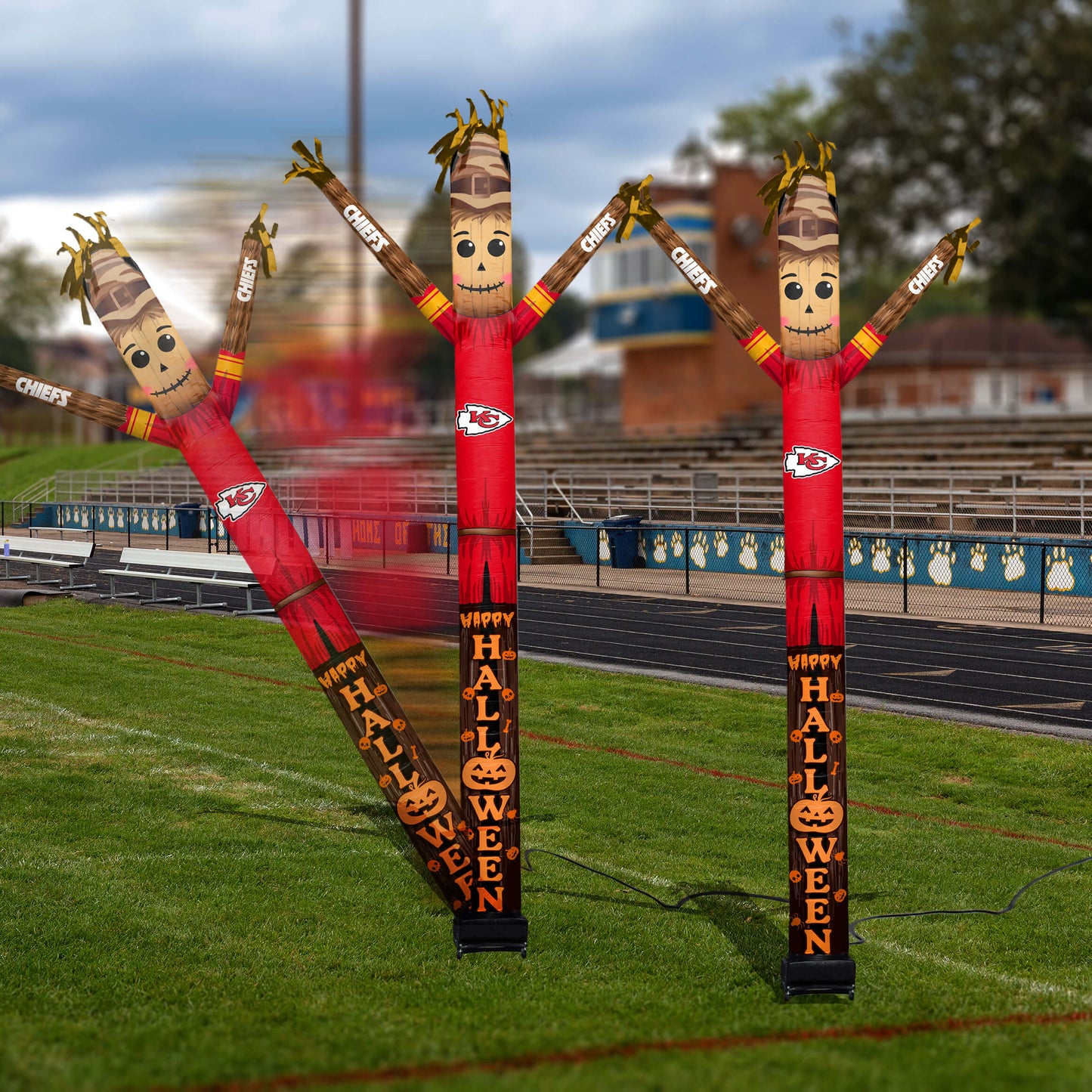 Kansas City Chiefs Inflatable Festive Halloween Sports Fan Sleeve