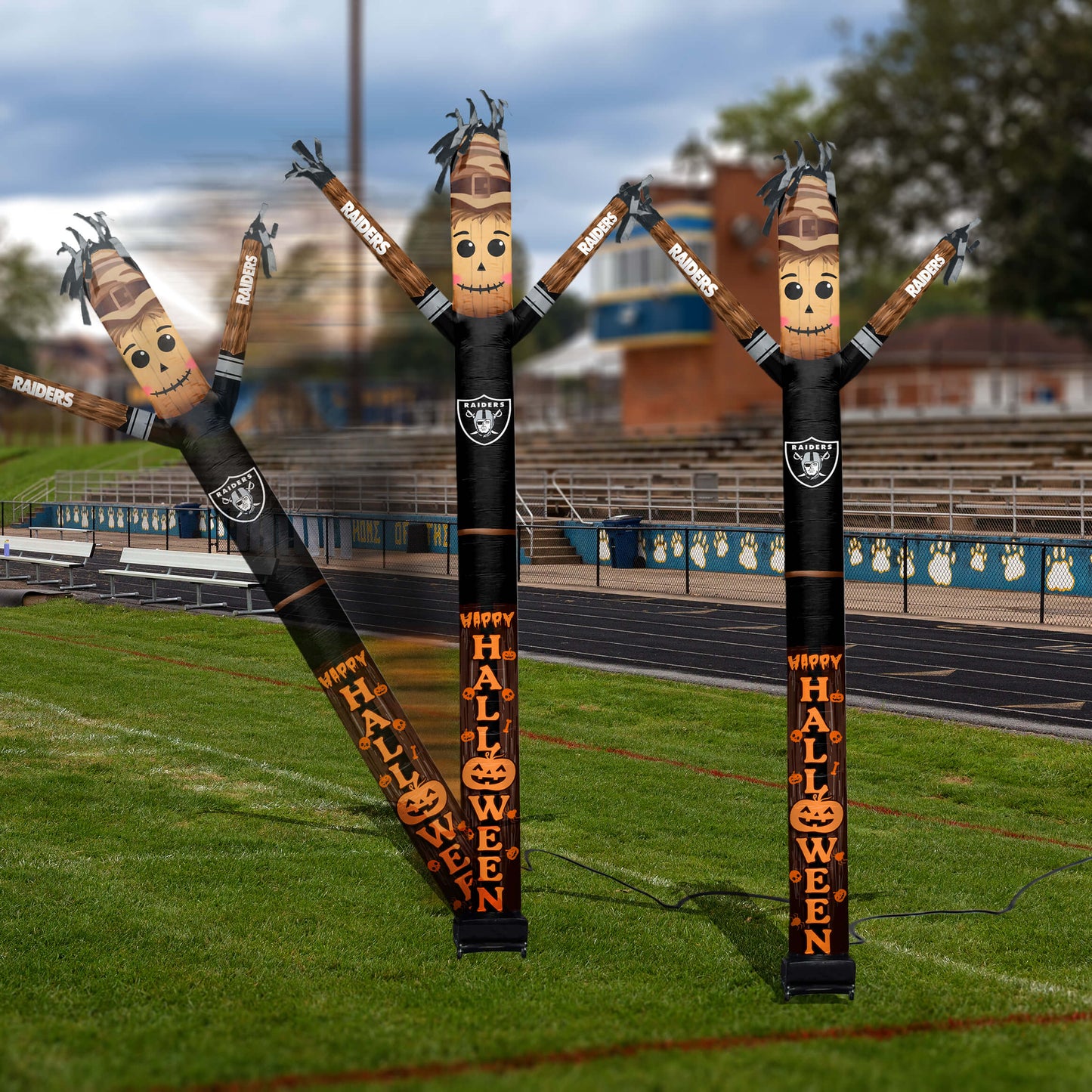 Las Vegas Raiders Inflatable Festive Halloween Sports Fan Sleeve
