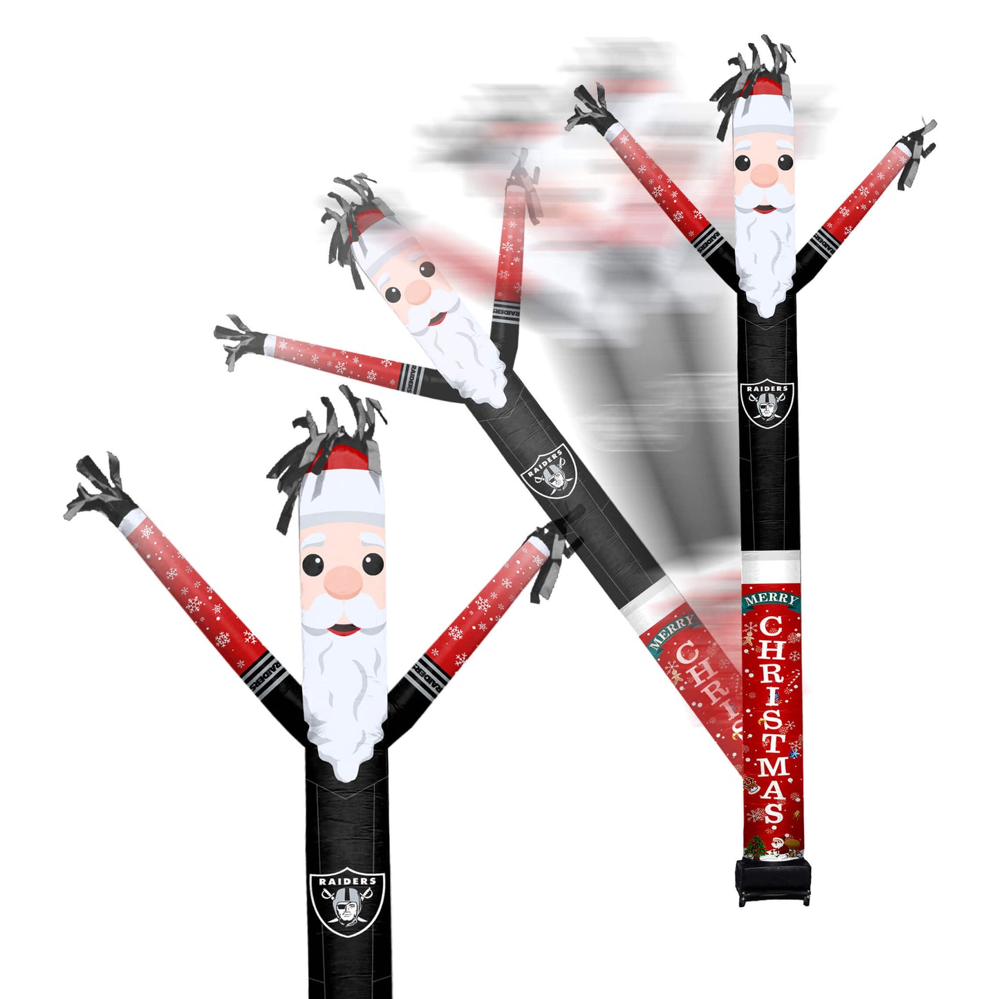 Las Vegas Raiders Inflatable Festive Christmas Sports Fan Sleeve