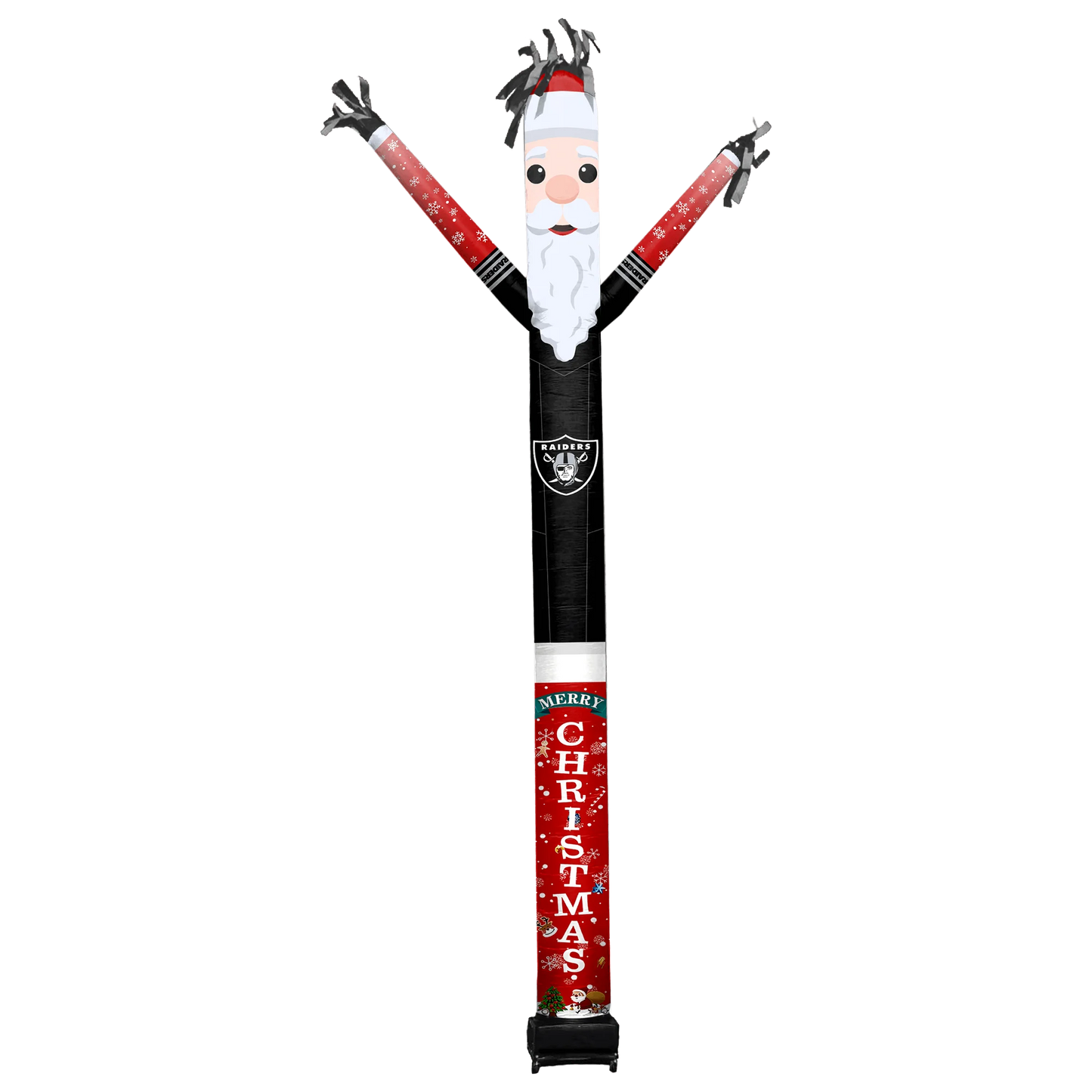 Las Vegas Raiders Inflatable Festive Christmas Sports Fan Sleeve