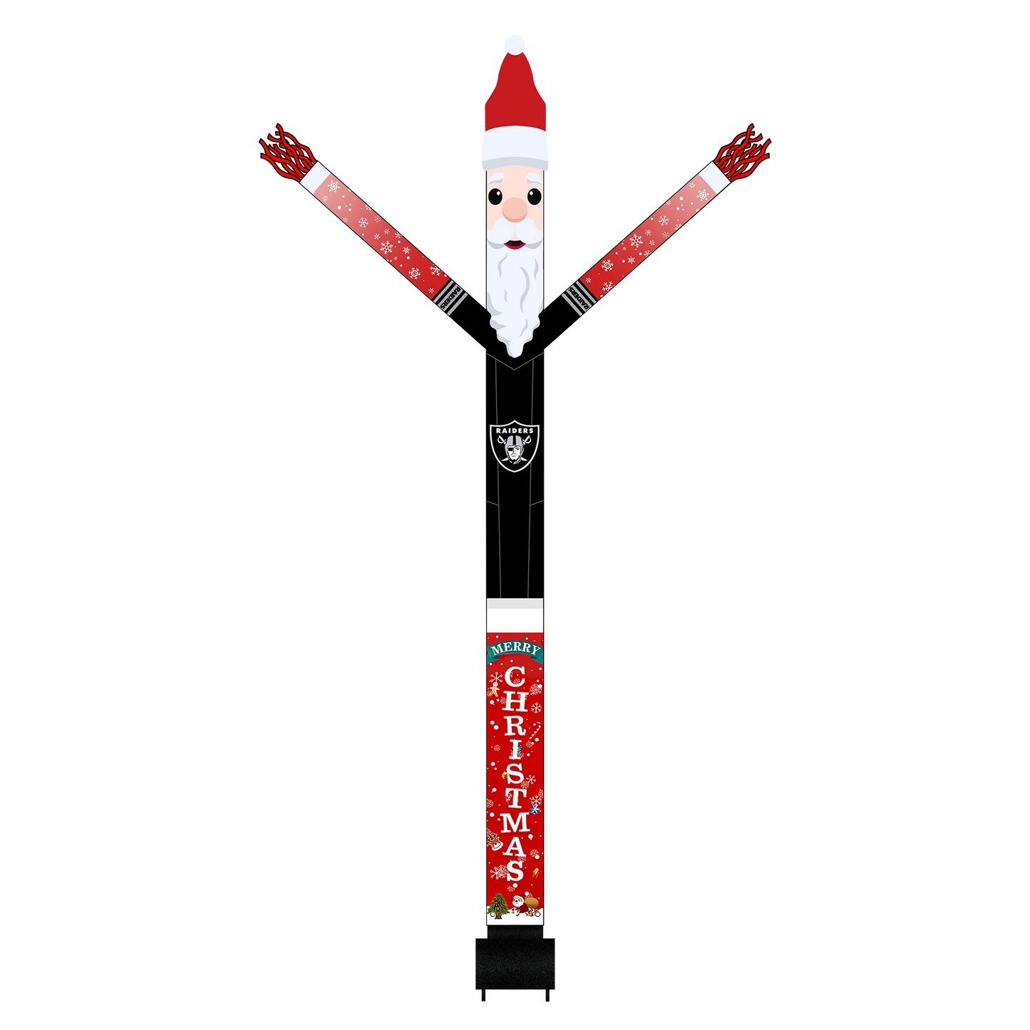 Las Vegas Raiders Inflatable Festive Christmas Sports Fan Sleeve