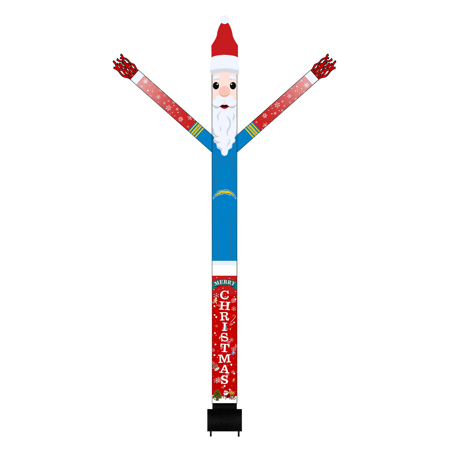 Los Angeles Chargers Inflatable Festive Christmas Sports Fan Sleeve