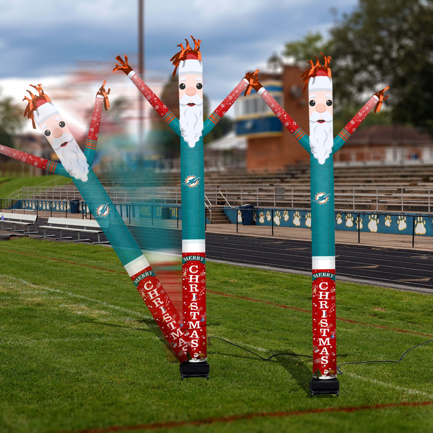 Miami Dolphins Inflatable Festive Christmas Sports Fan Sleeve