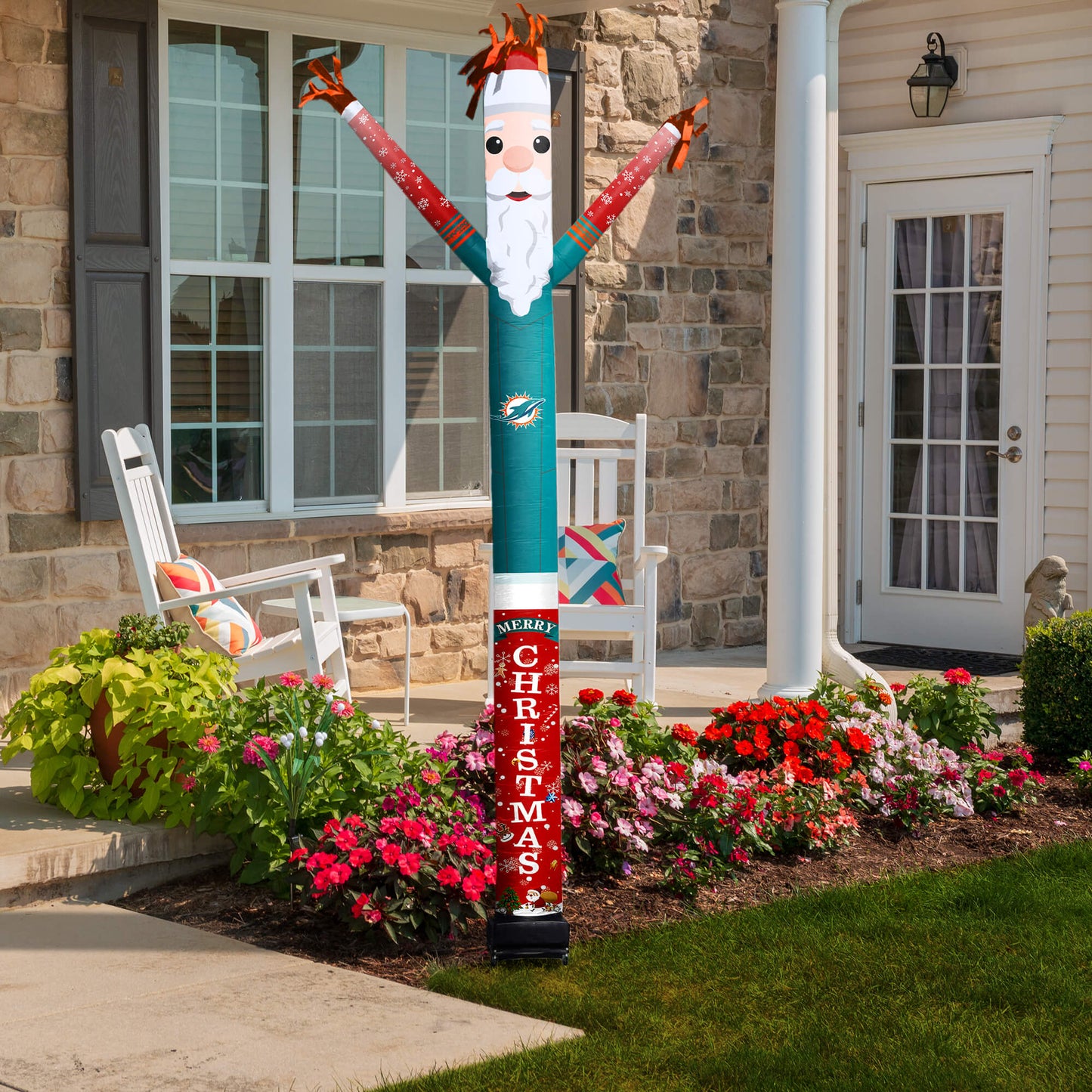 Miami Dolphins Inflatable Festive Christmas Sports Fan Sleeve