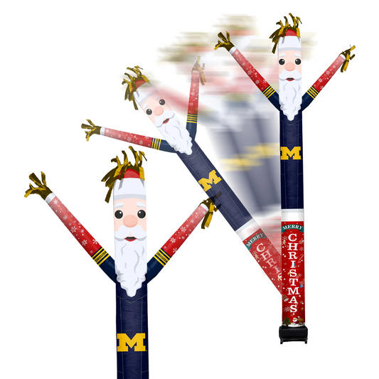 Michigan Wolverines Inflatable Festive Christmas Sports Fan Sleeve