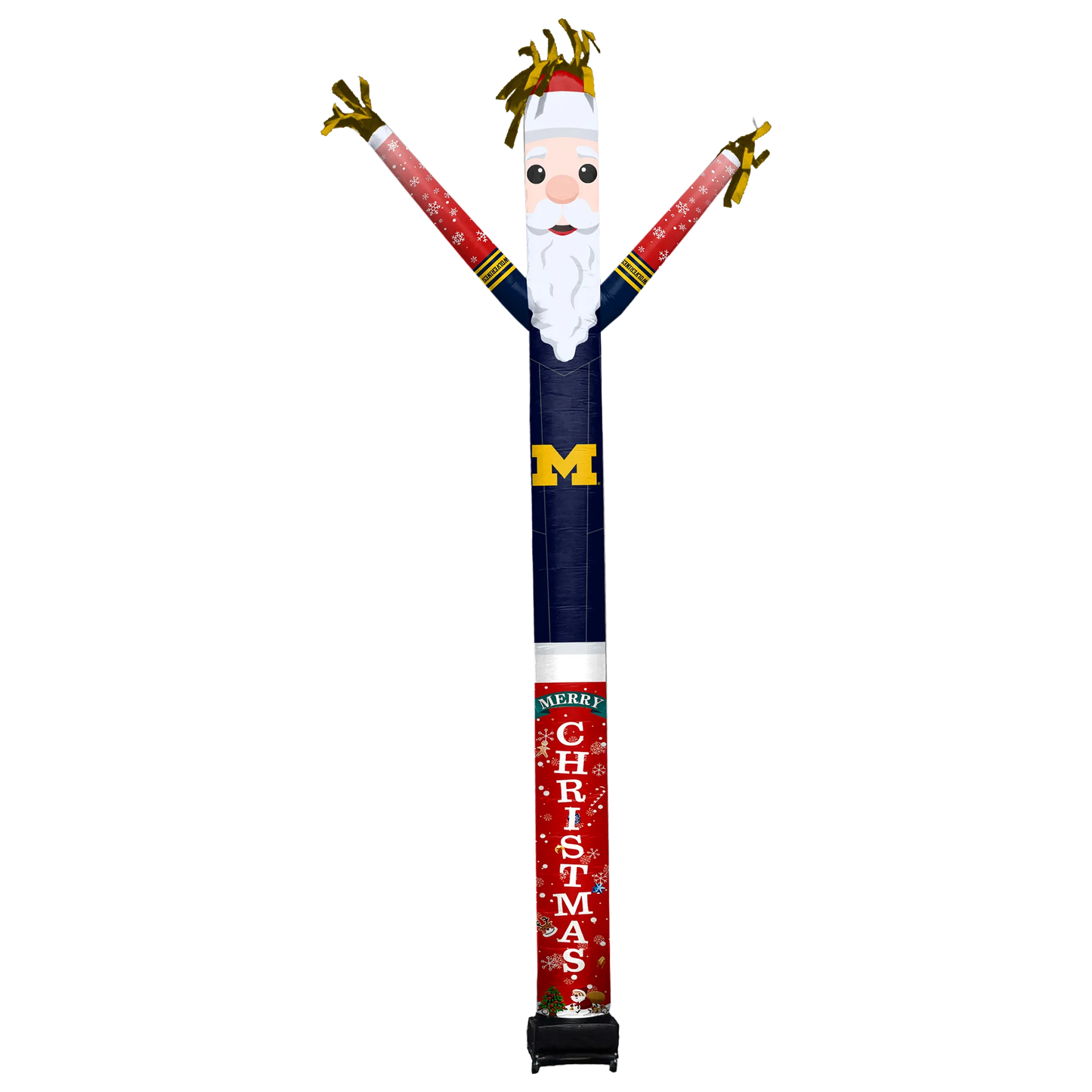 Michigan Wolverines Inflatable Festive Christmas Sports Fan Sleeve