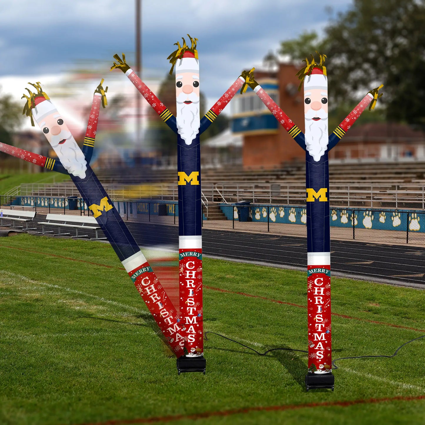 Michigan Wolverines Inflatable Festive Christmas Sports Fan Sleeve