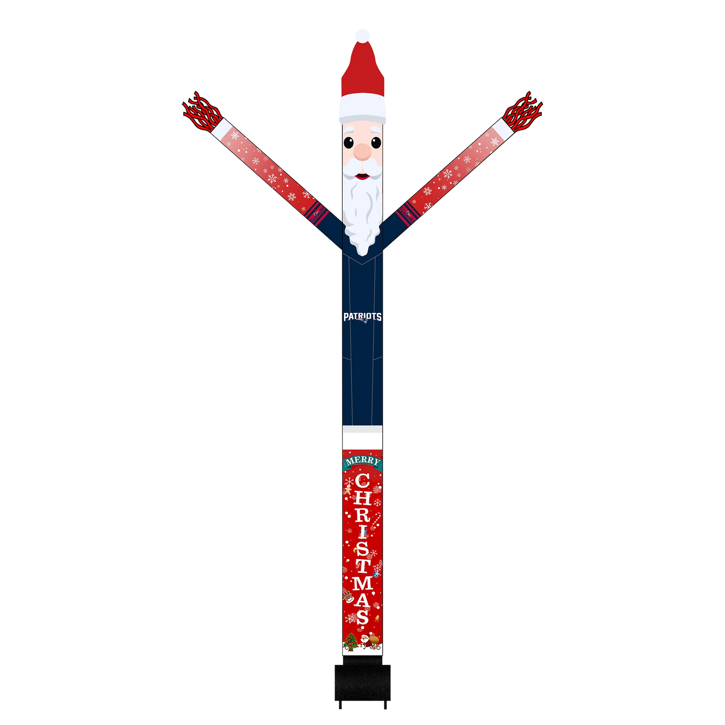 New England Patriots Inflatable Festive Christmas Sports Fan Sleeve