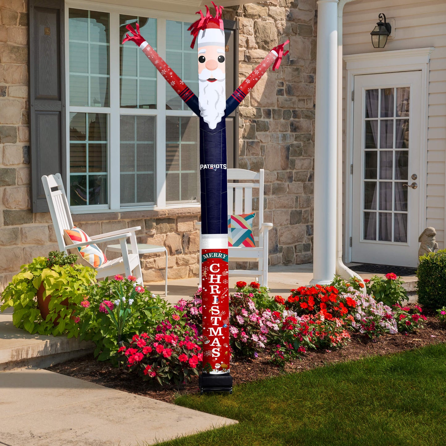 New England Patriots Inflatable Festive Christmas Sports Fan Sleeve
