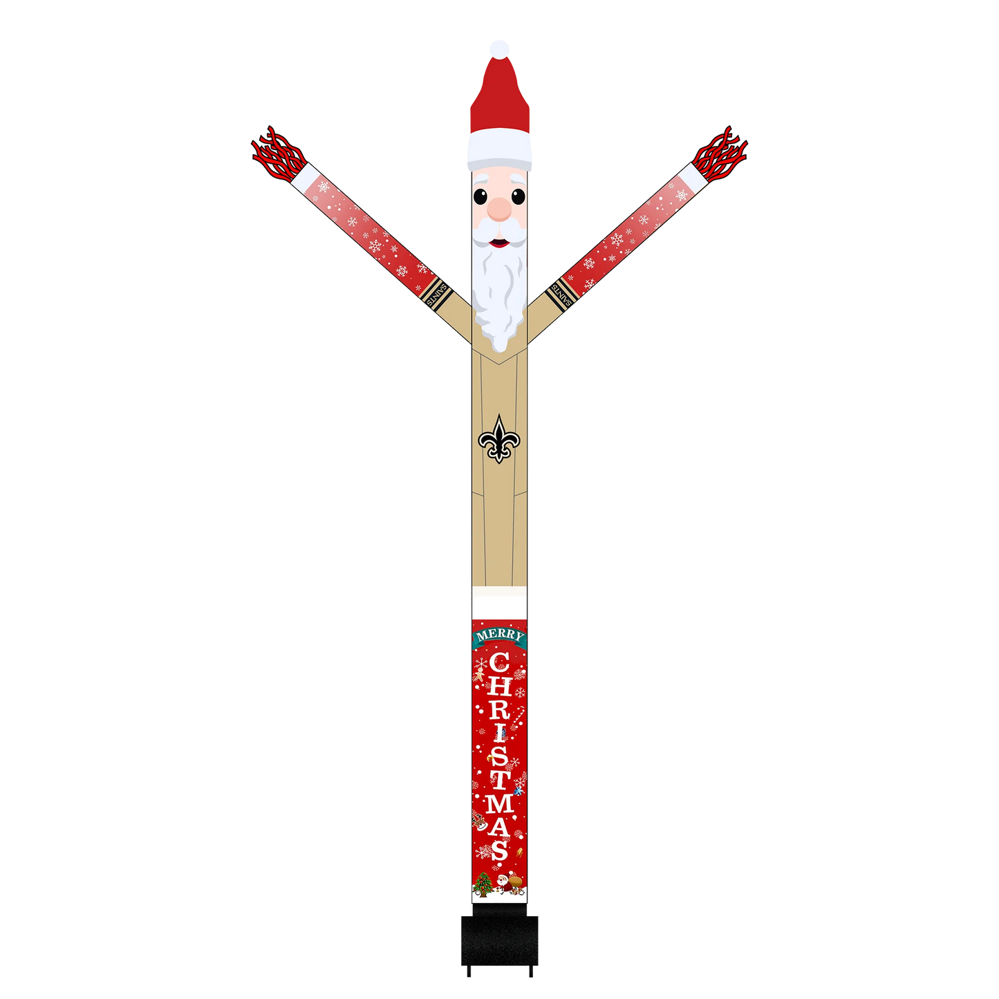 New Orleans Saints Inflatable Festive Christmas Sports Fan Sleeve