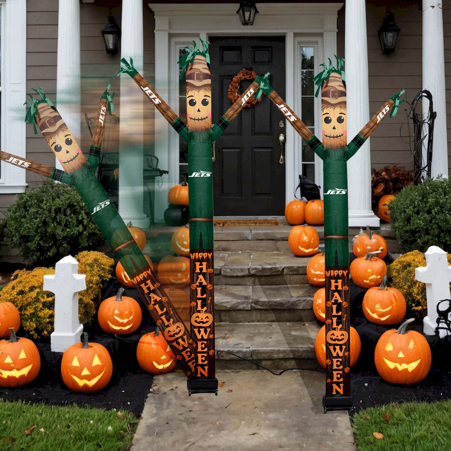 New York Jets Inflatable Festive Halloween Sports Fan Sleeve