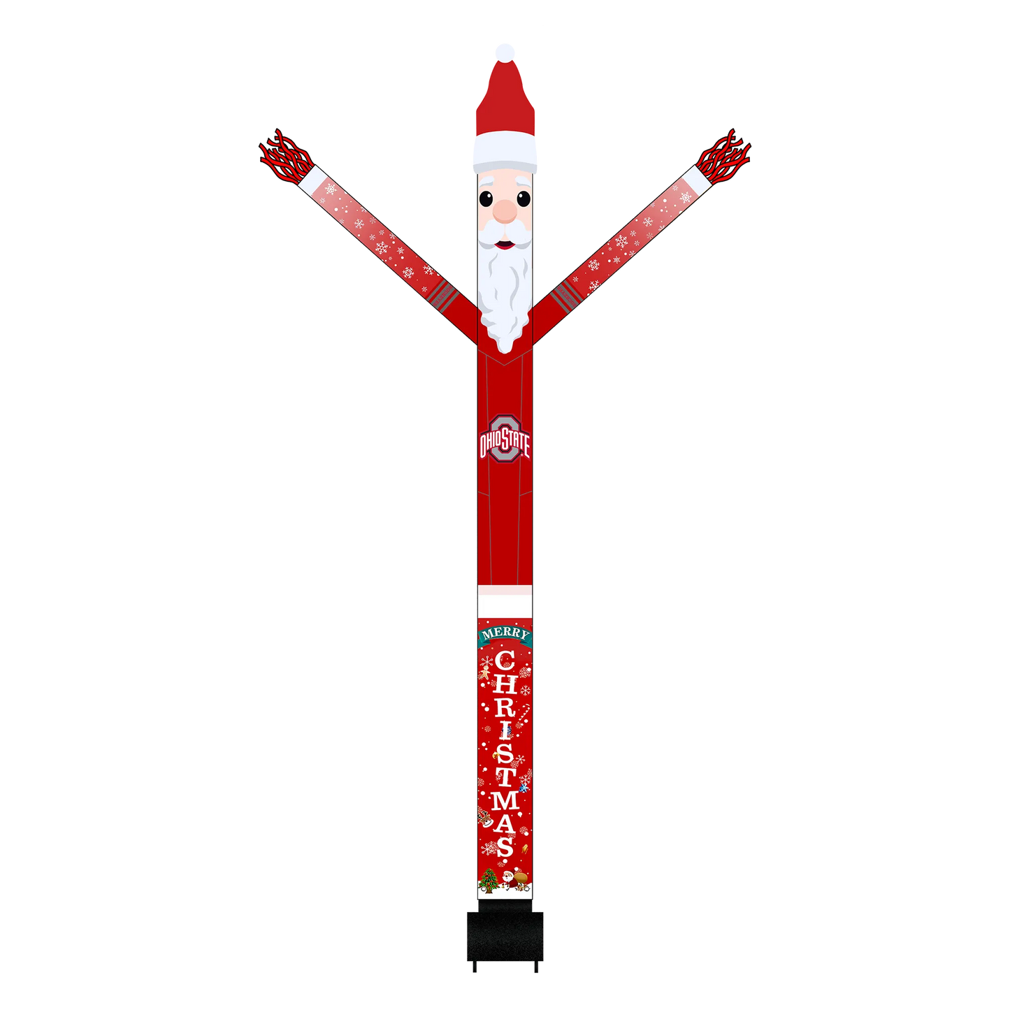 Ohio State Buckeyes Inflatable Festive Christmas Sports Fan Sleeve
