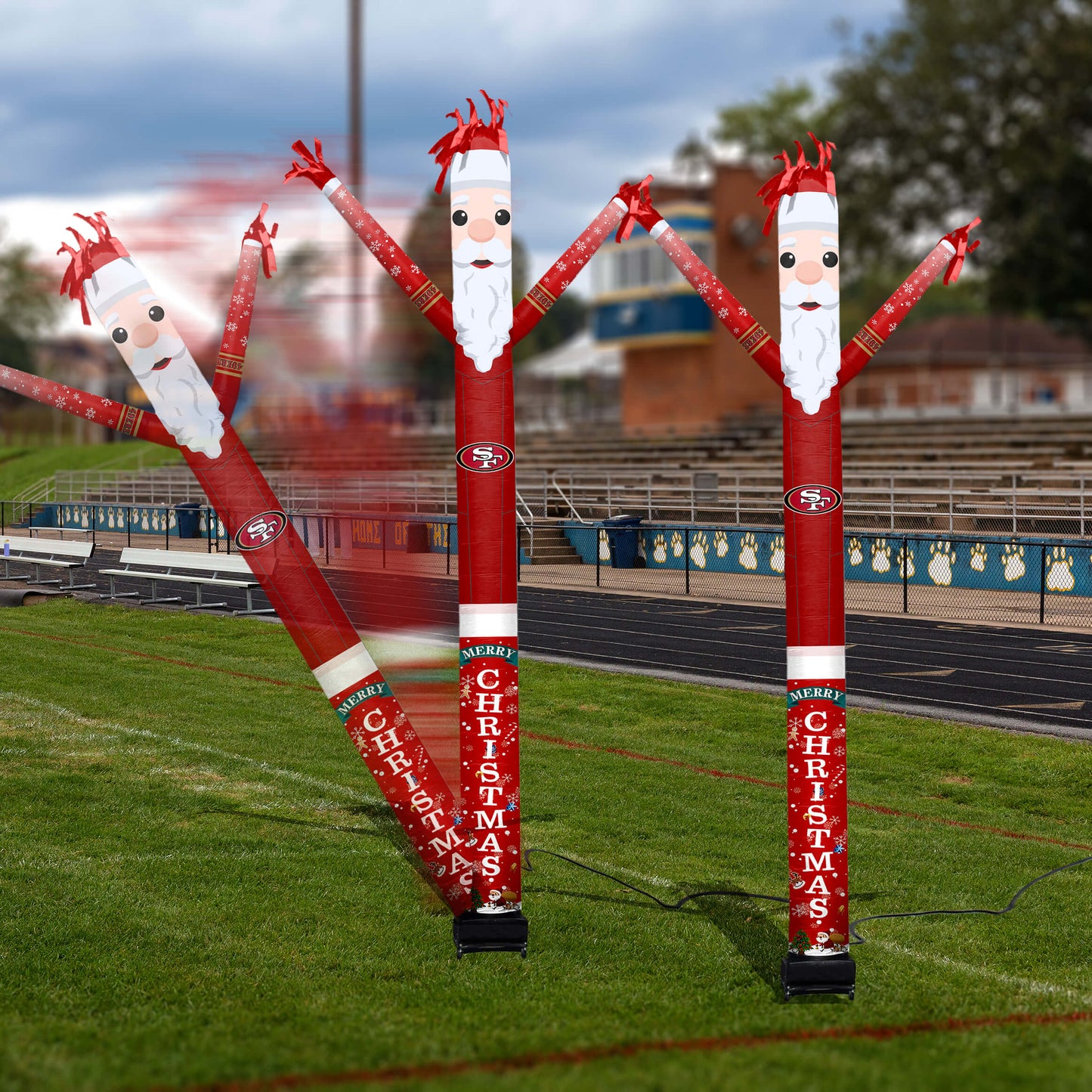 San Francisco 49ers Inflatable Festive Christmas Sports Fan Sleeve