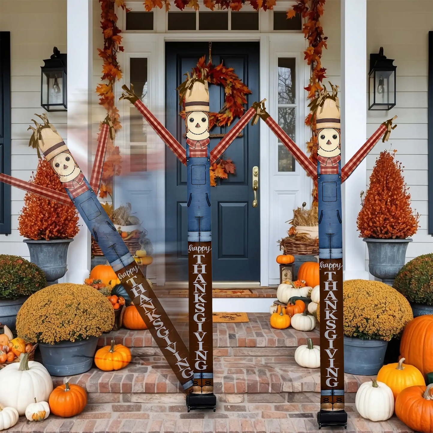 Thanksgiving Scarecrow Inflatable Festive Fanz Sleeve