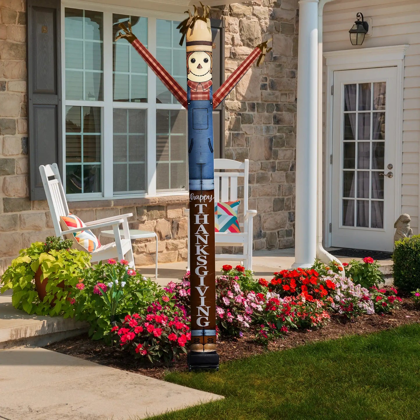 Thanksgiving Scarecrow Inflatable Festive Fanz Sleeve