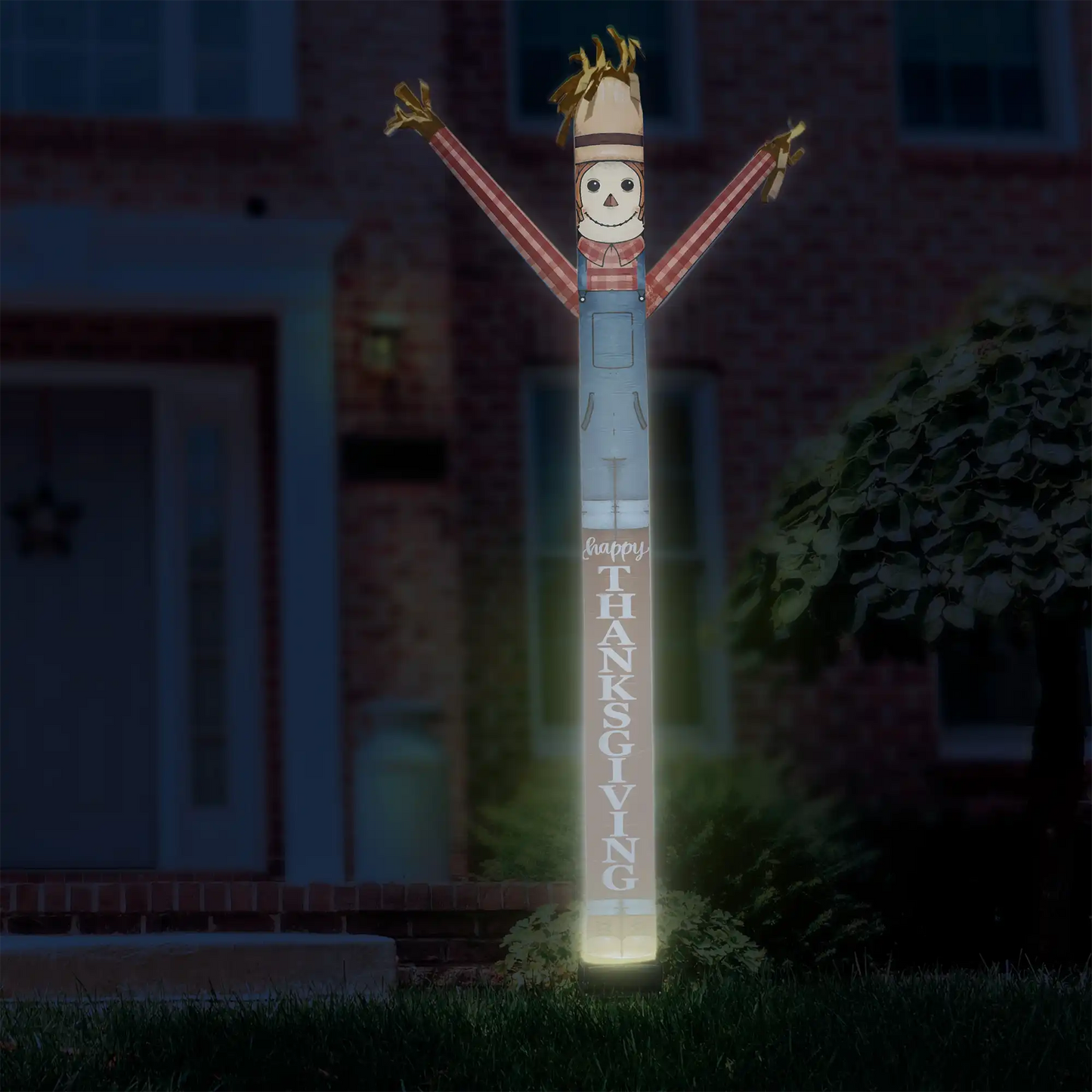 Thanksgiving Scarecrow Inflatable Festive Fanz Sleeve
