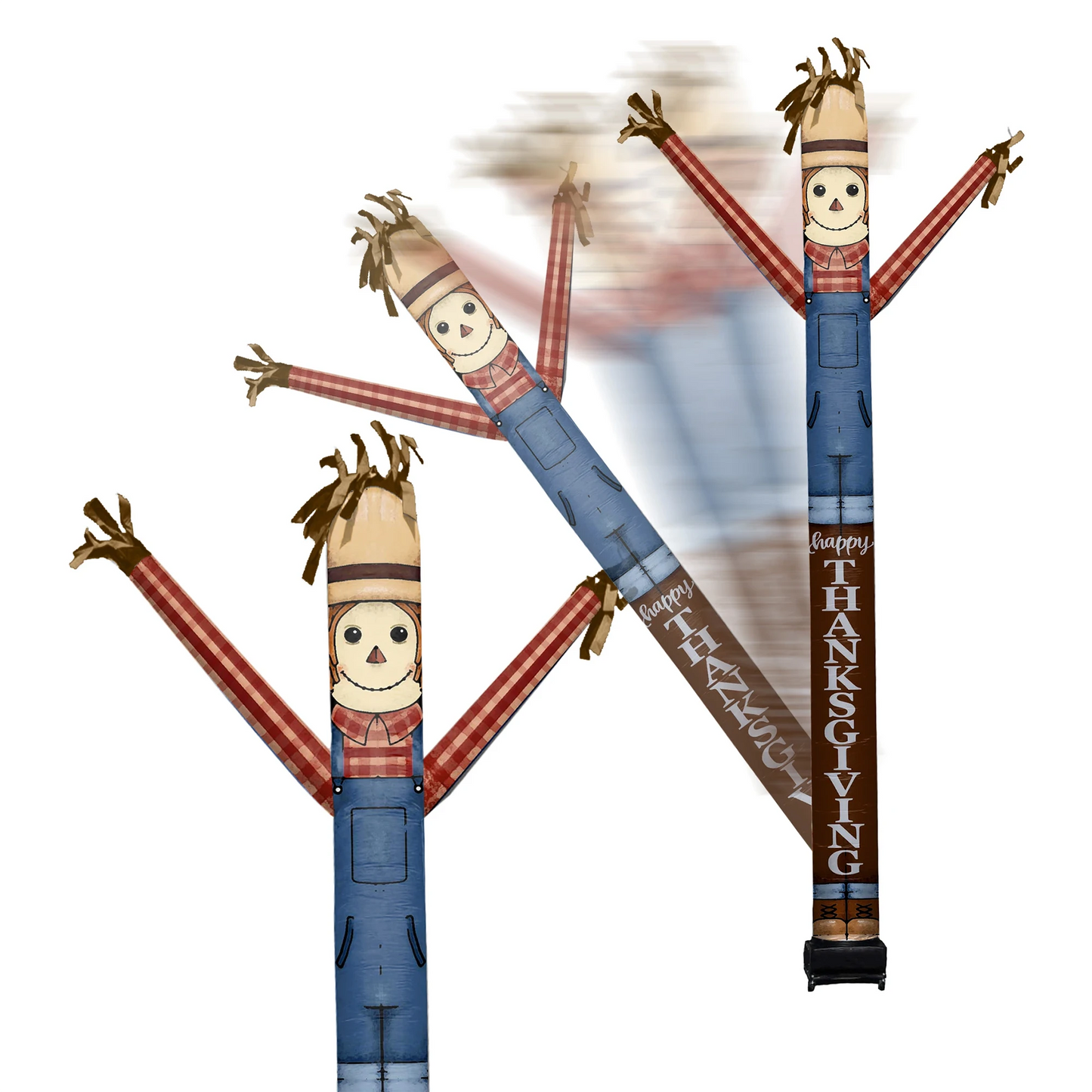 Thanksgiving Scarecrow Inflatable Festive Fanz Sleeve